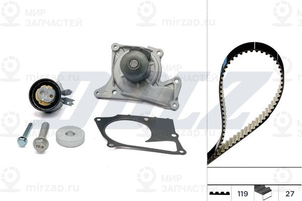 Водяной насос + комплект зубчатого ремня DOLZ KD113