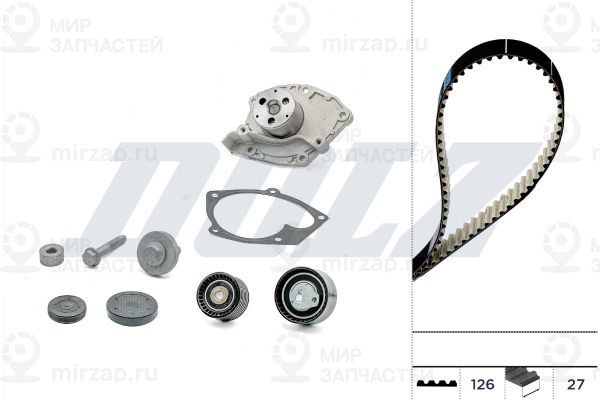 Водяной насос + комплект зубчатого ремня DOLZ KD117