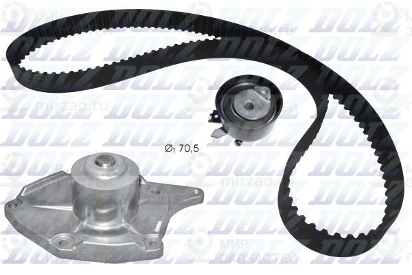 Водяной насос + комплект зубчатого ремня DOLZ KD133
