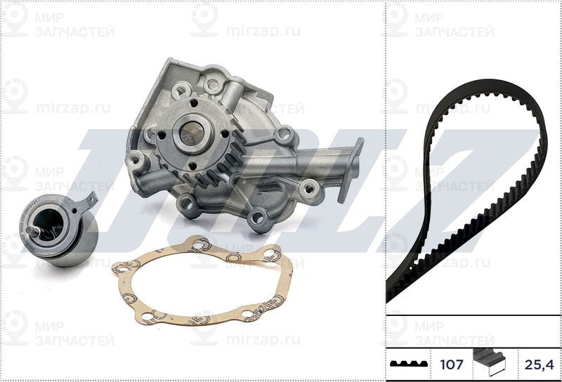 Водяной насос + комплект зубчатого ремня DOLZ KD138