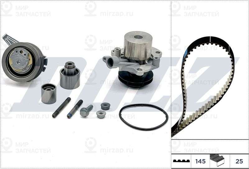 Водяной насос + комплект зубчатого ремня DOLZ KD153