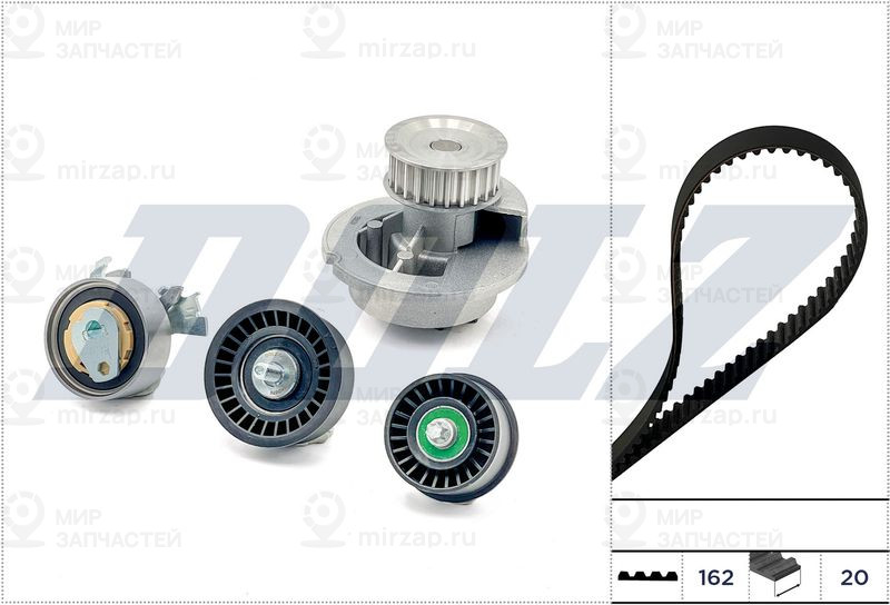 Водяной насос + комплект зубчатого ремня DOLZ KD157