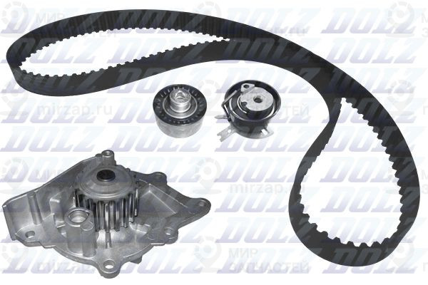 Водяной насос + комплект зубчатого ремня DOLZ KD163