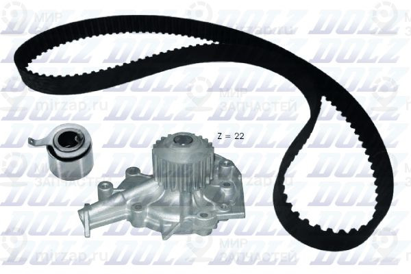 Водяной насос + комплект зубчатого ремня DOLZ KD187