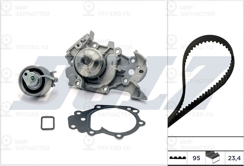 Водяной насос + комплект зубчатого ремня DOLZ KD229