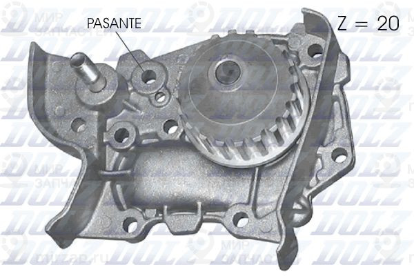Водяной насос, охлаждение двигателя DOLZ R314