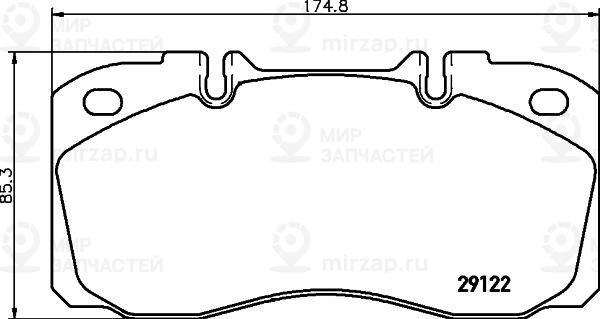 Комплект тормозных колодок, дисковый тормоз DON CVP025