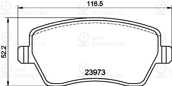Комплект тормозных колодок, дисковый тормоз DON PCP1016