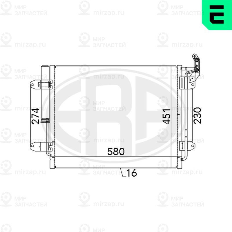 Конденсатор, кондиционер ERA 667142