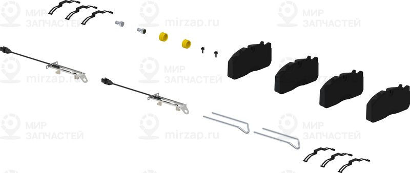 Комплект тормозных колодок, дисковый тормоз WABCO 6403179292