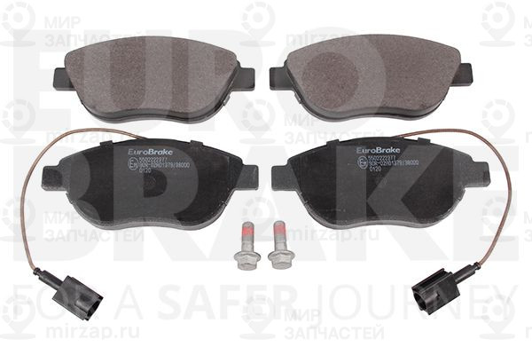 Комплект тормозных колодок, дисковый тормоз EUROBRAKE 5502222377