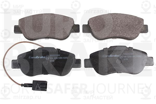 Комплект тормозных колодок, дисковый тормоз EUROBRAKE 5502222384