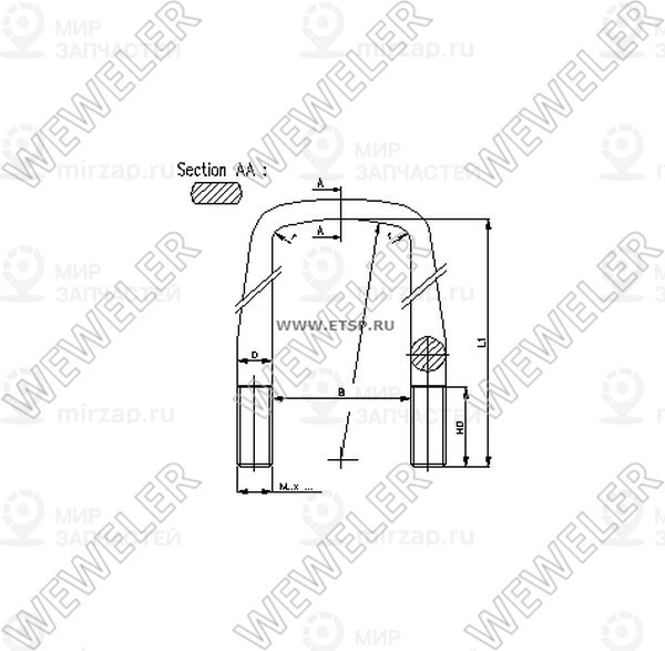 Запчасть WEWELER B088M18B015