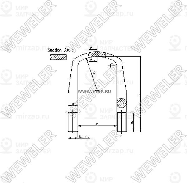 Запчасть WEWELER B179M22B008