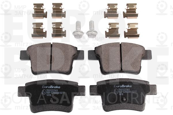 Комплект тормозных колодок, дисковый тормоз EUROBRAKE 5502222563