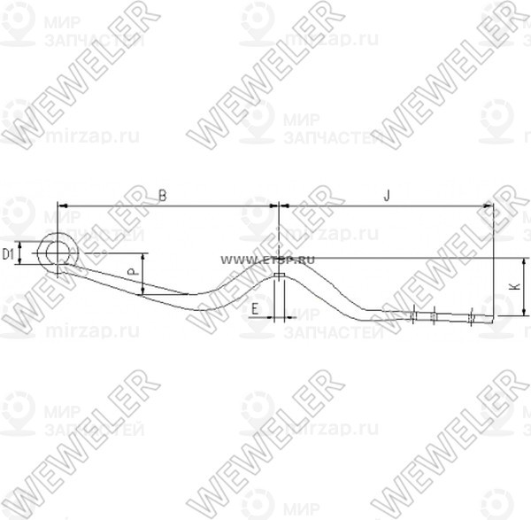 Запчасть WEWELER F001A037KA75