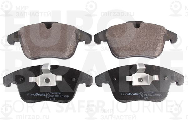 Комплект тормозных колодок, дисковый тормоз EUROBRAKE 5502222568