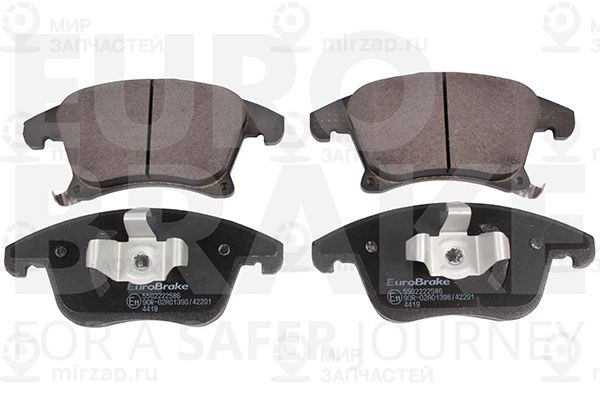 Комплект тормозных колодок, дисковый тормоз EUROBRAKE 5502222586
