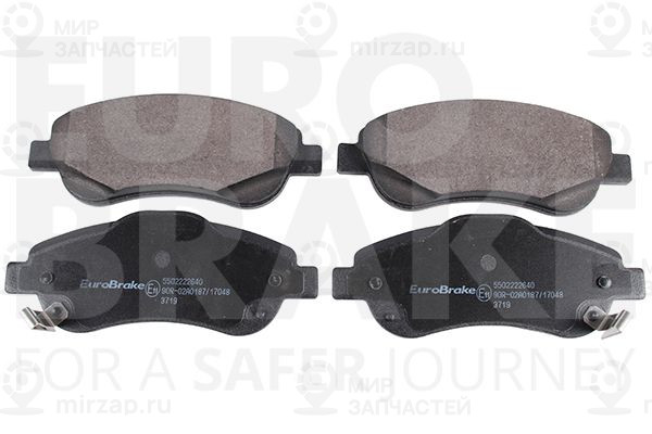 Комплект тормозных колодок, дисковый тормоз EUROBRAKE 5502222640