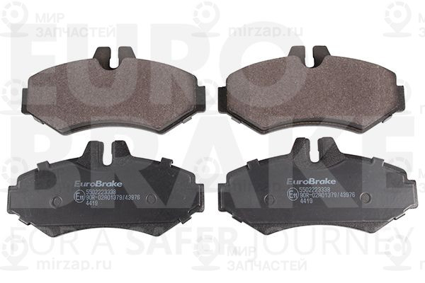 Комплект тормозных колодок, дисковый тормоз EUROBRAKE 5502223338