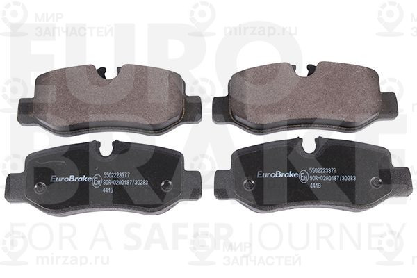 Комплект тормозных колодок, дисковый тормоз EUROBRAKE 5502223377