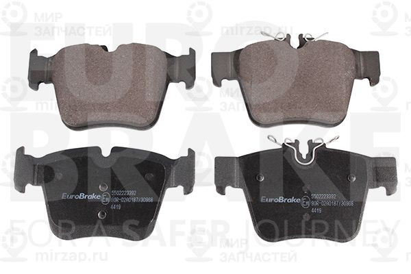 Комплект тормозных колодок, дисковый тормоз EUROBRAKE 5502223392