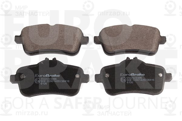 Комплект тормозных колодок, дисковый тормоз EUROBRAKE 5502223396