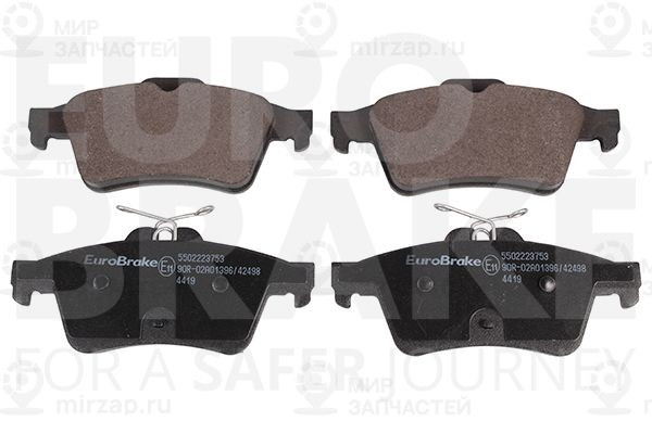 Комплект тормозных колодок, дисковый тормоз EUROBRAKE 5502223753