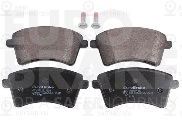 Комплект тормозных колодок, дисковый тормоз EUROBRAKE 5502223959