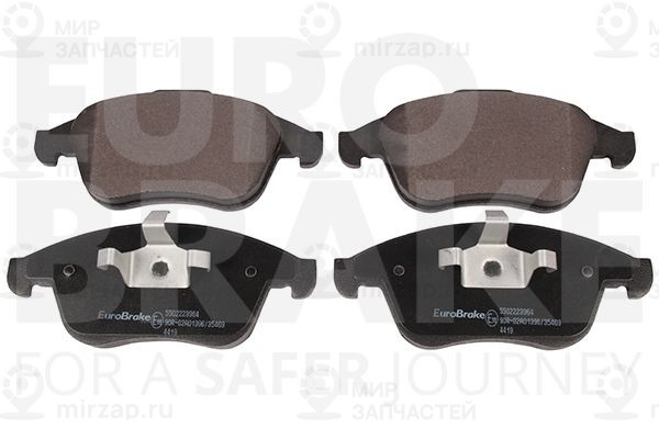 Комплект тормозных колодок, дисковый тормоз EUROBRAKE 5502223964