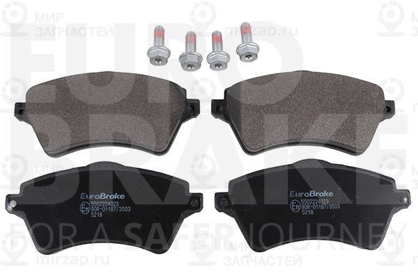 Комплект тормозных колодок, дисковый тормоз EUROBRAKE 5502224023