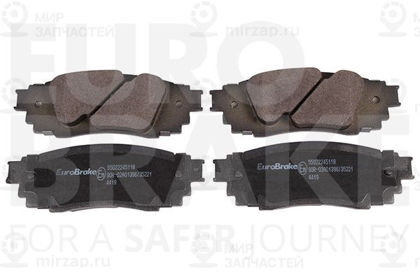 Комплект тормозных колодок, дисковый тормоз EUROBRAKE 55022245118