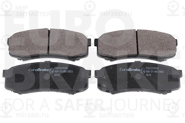 Комплект тормозных колодок, дисковый тормоз EUROBRAKE 5502224538