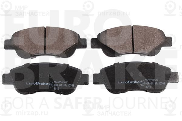 Комплект тормозных колодок, дисковый тормоз EUROBRAKE 5502224572