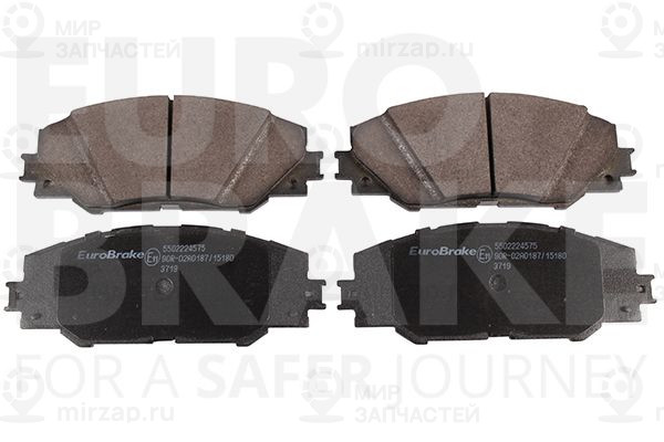 Комплект тормозных колодок, дисковый тормоз EUROBRAKE 5502224575