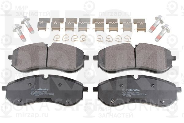 Комплект тормозных колодок, дисковый тормоз EUROBRAKE 55022247160
