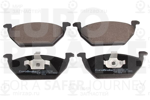 Комплект тормозных колодок, дисковый тормоз EUROBRAKE 5502224740