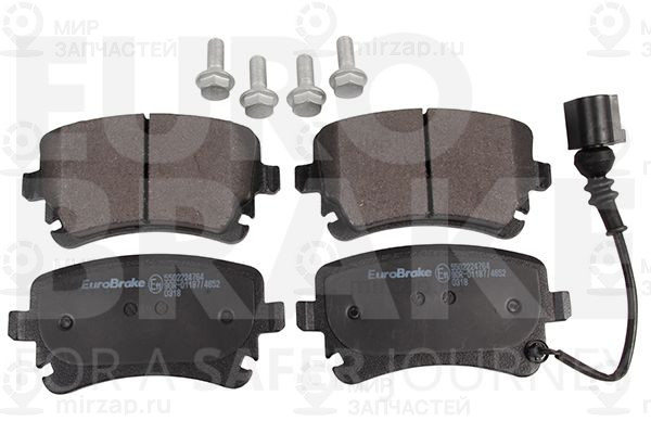 Комплект тормозных колодок, дисковый тормоз EUROBRAKE 5502224764