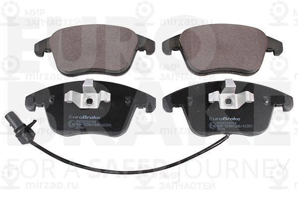 Комплект тормозных колодок, дисковый тормоз EUROBRAKE 5502224794