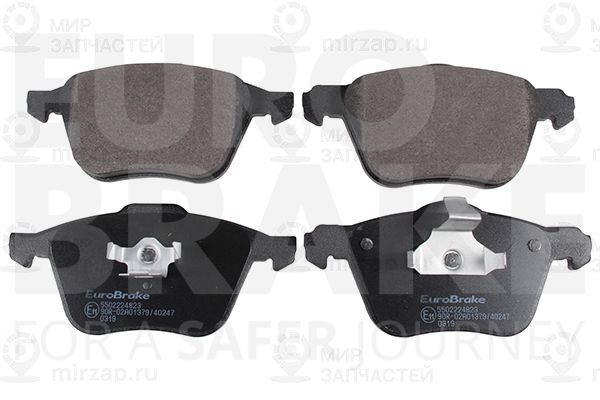 Комплект тормозных колодок, дисковый тормоз EUROBRAKE 5502224823