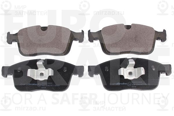 Комплект тормозных колодок, дисковый тормоз EUROBRAKE 5502224830