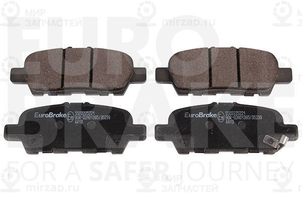 Комплект тормозных колодок, дисковый тормоз EUROBRAKE 5502225221
