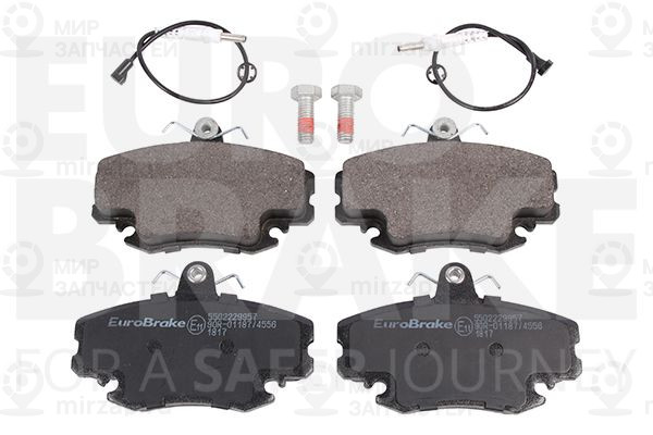 Комплект тормозных колодок, дисковый тормоз EUROBRAKE 5502229957