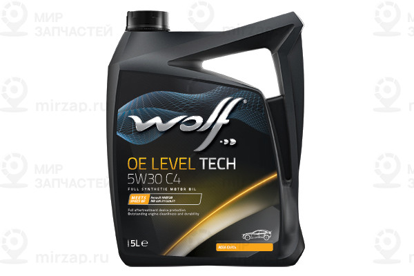 Масло Моторное Oe Level Tech 5W30 C4 5L WOLF 1043905