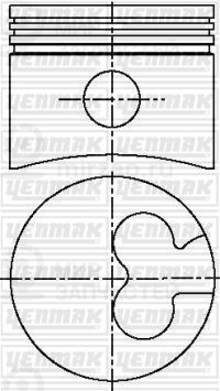 Поршень YENMAK 3103777020