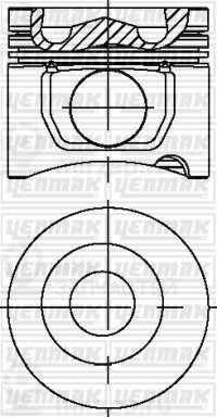 Поршень YENMAK 3104046050