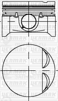 Поршень YENMAK 3104102000