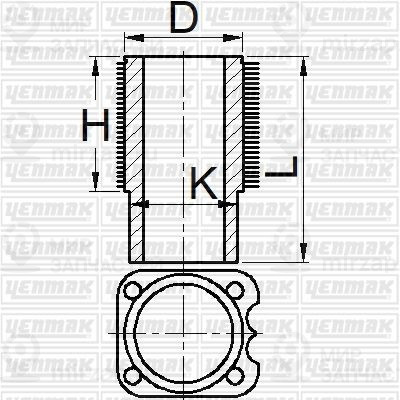 Гильза цилиндра YENMAK 5195513000