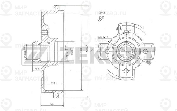Запчасть ZEkkert BS5427