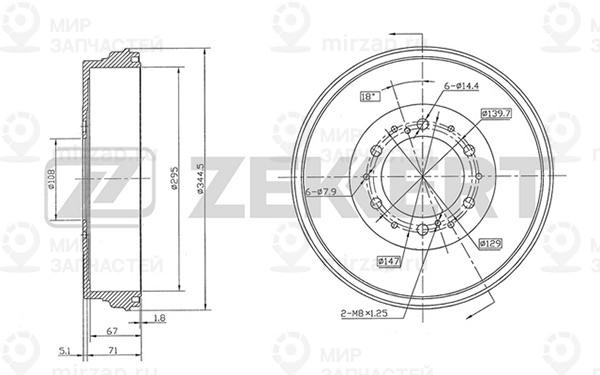 Запчасть ZEkkert BS5850